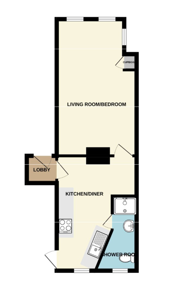 Lot: 68 - STUDIO FLAT FOR INVESTMENT -